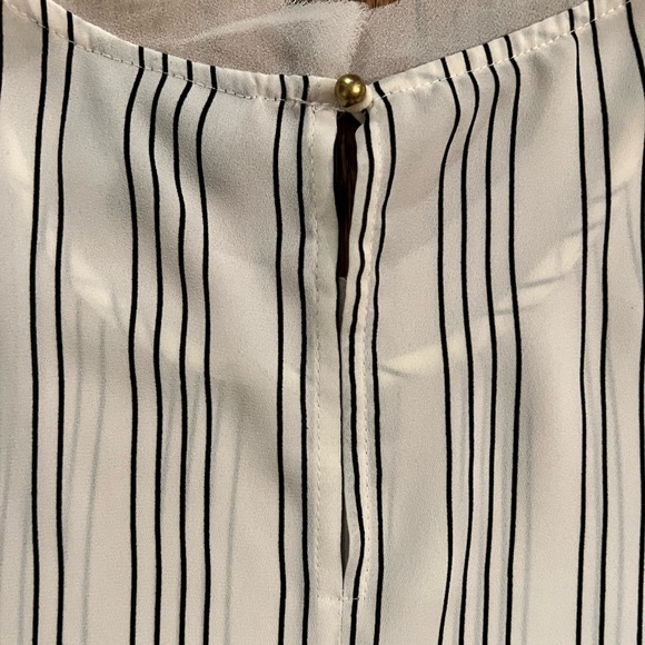 Who What Wear Black & White Striped Tank | M - Picture 4 of 4